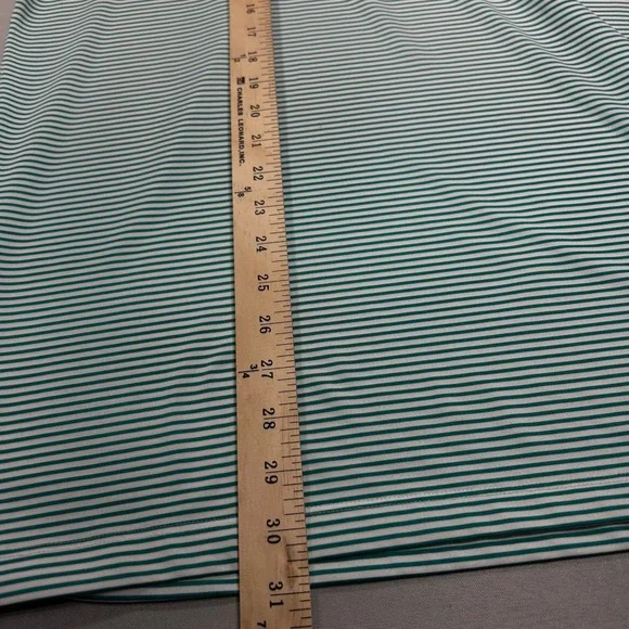 Nike Golf Polo Shirt Mens XL Green Striped Athleisure Gorpcore - Picture 8 of 8